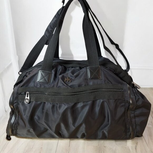 Kyodan Duffel Bag Zipper Closure Duffle Shoulder Handbag Black - Great Condition - Picture 1 of 16